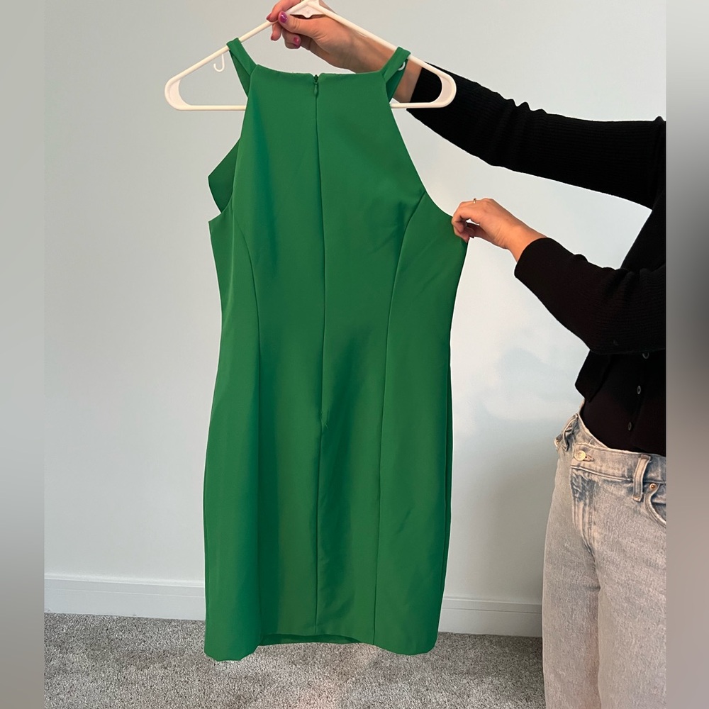 Elegant Green Ruffle Dress